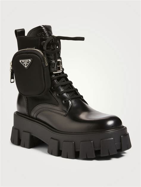 prada combat boots women